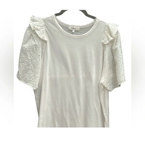 Clu Eyelet Sleeve Top